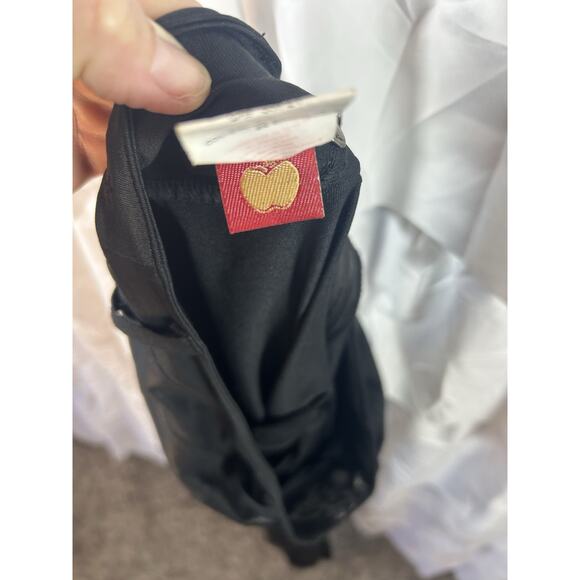 APPLE BOTTOM Pants Womens black Size 7/8 logo Stretch Polyester Spandex - Picture 9 of 10